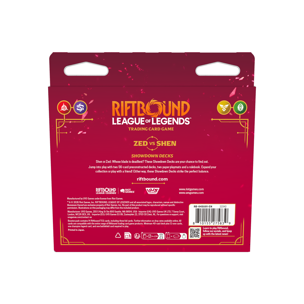 Riftbound Vendetta Showdown Decks – Zed vs Shen