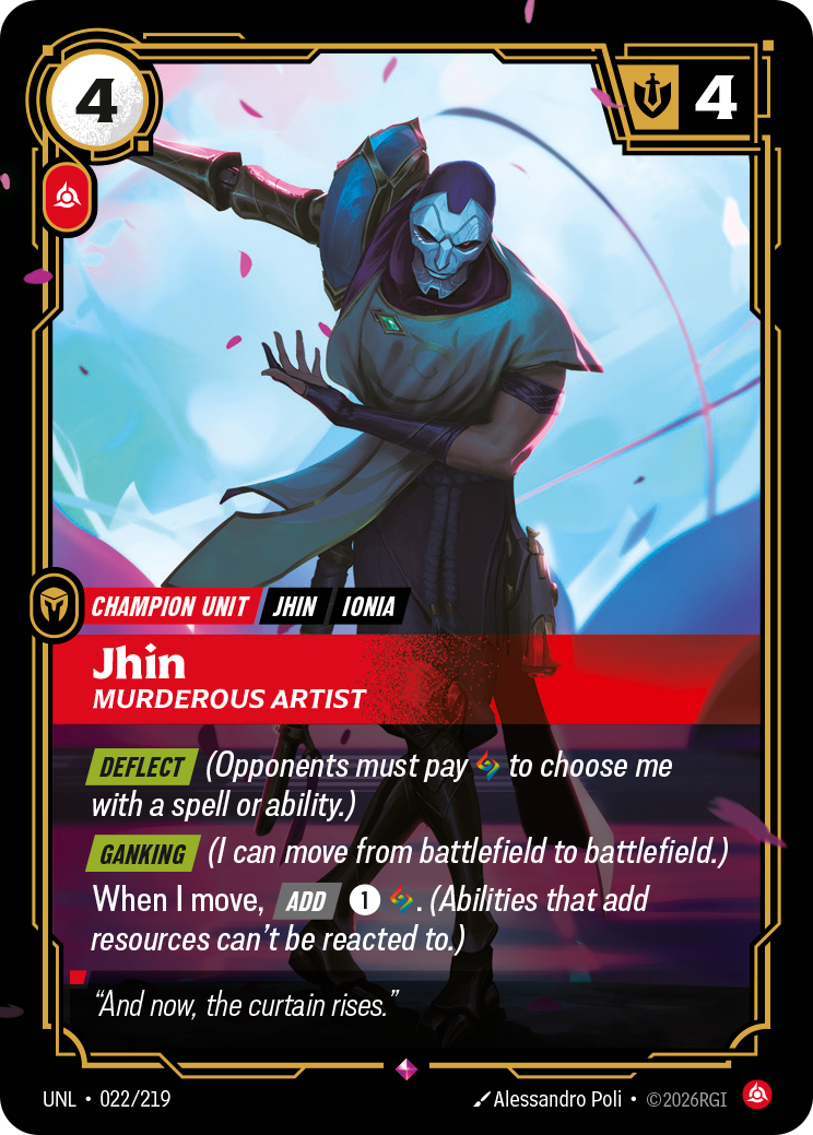 Riftbound Champion Unit: Jhin
