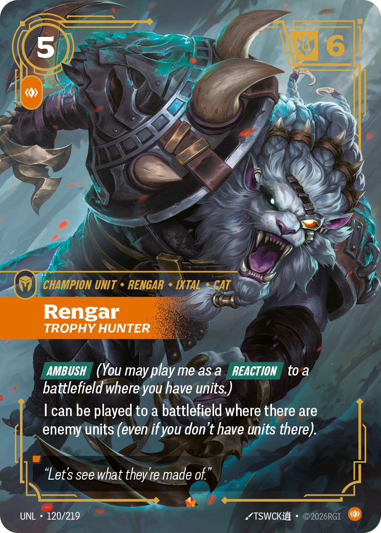 Riftbound Champion Unit: Rengar