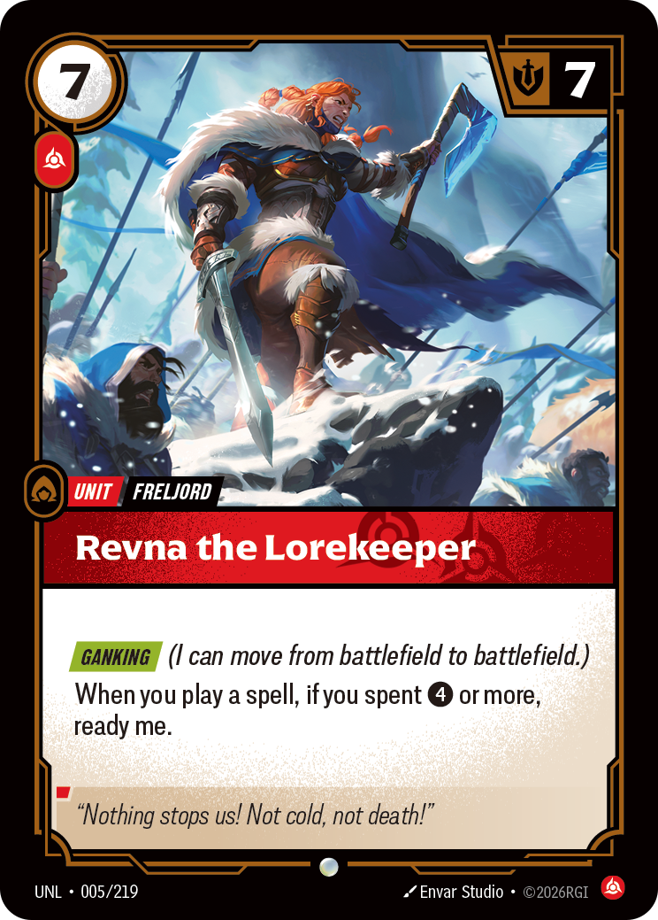 Riftbound Unit: Revna the Lorekeeper