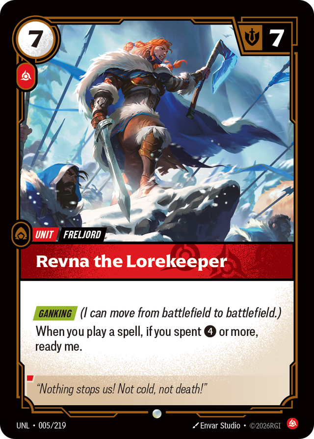 Riftbound Unit: Revna the Lorekeeper