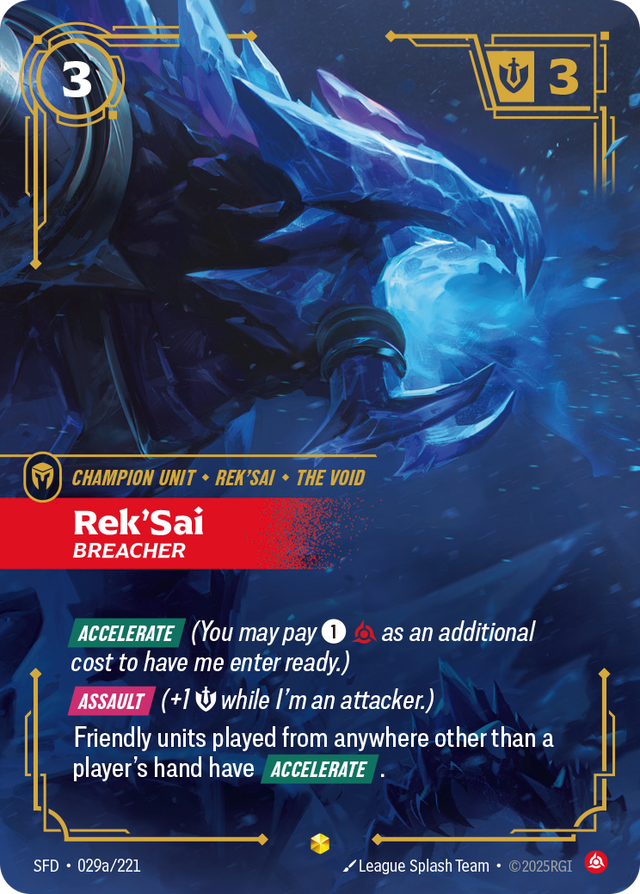 Riftbound Champion Unit: Rek'Sai