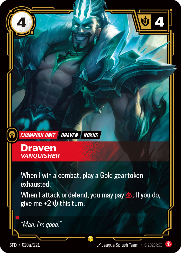 Riftbound Champion Unit: Draven