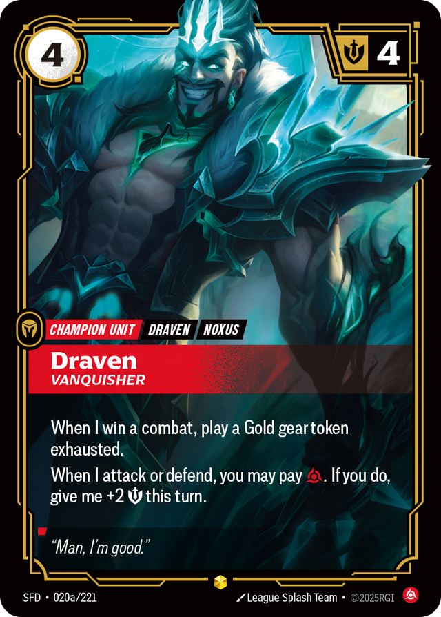 Riftbound Champion Unit: Draven
