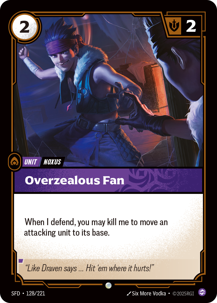 Riftbound Unit: Overzealous Fan