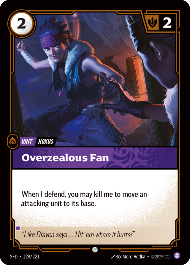 Riftbound Unit: Overzealous Fan