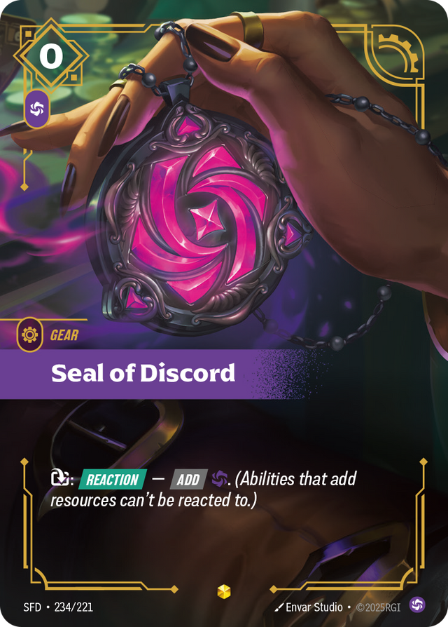 Riftbound Gear: Seal of Discord