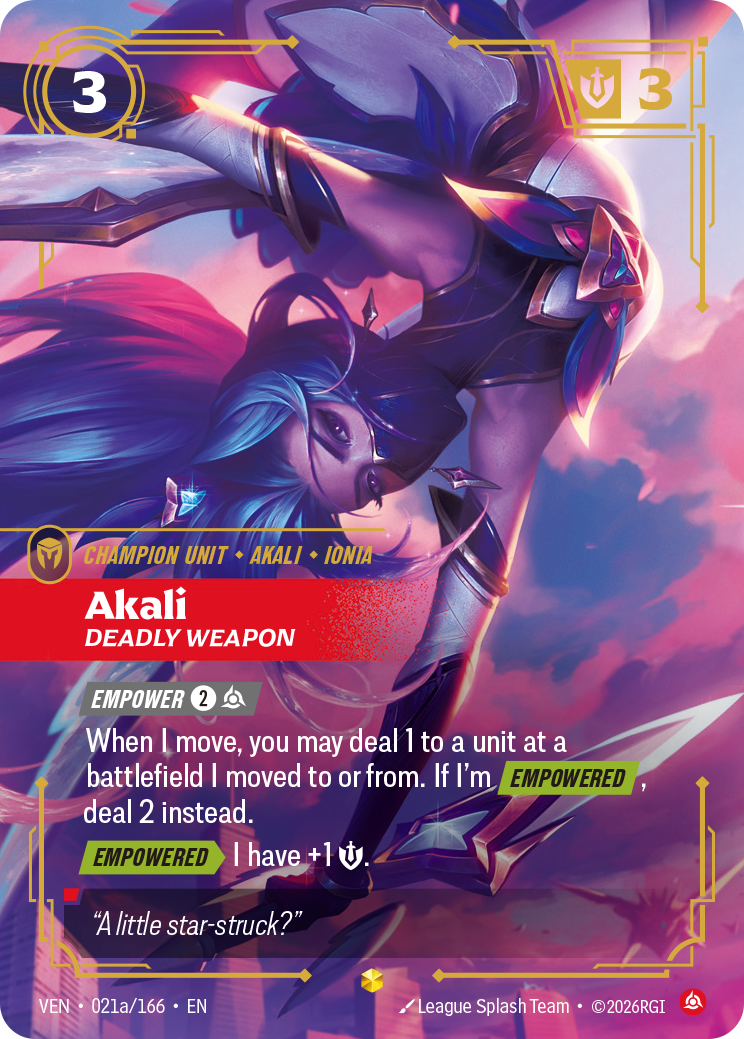 Riftbound Champion Unit: Akali