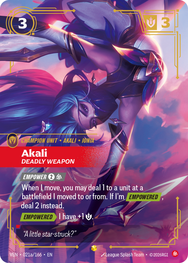 Riftbound Champion Unit: Akali