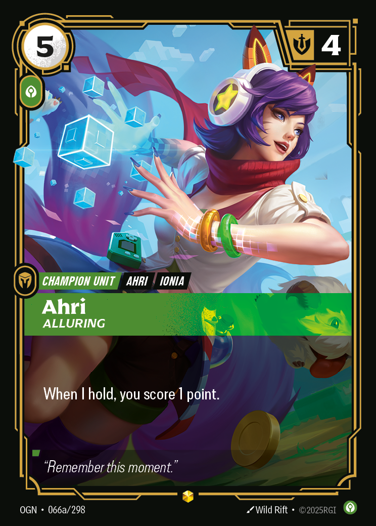 Riftbound Champion Unit: Ahri