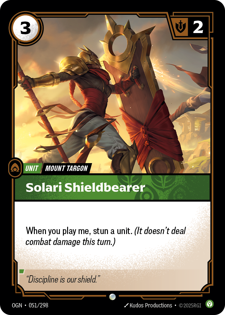 Riftbound Unit: Solari Shieldbearer