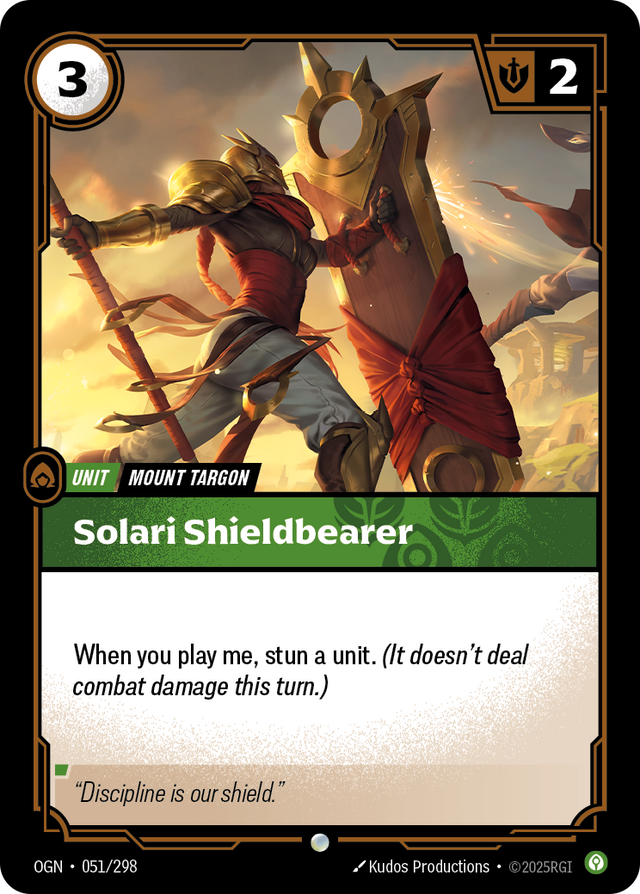 Riftbound Unit: Solari Shieldbearer