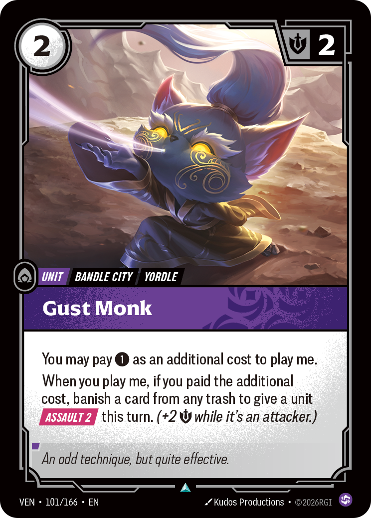 Riftbound Unit: Gust Monk