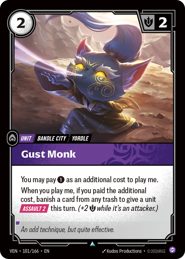 Riftbound Unit: Gust Monk