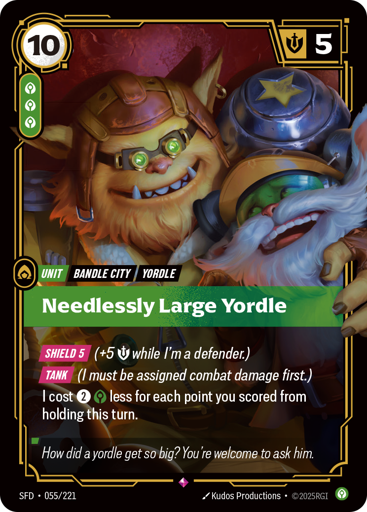 Riftbound Unit: Needlessly Large Yordle