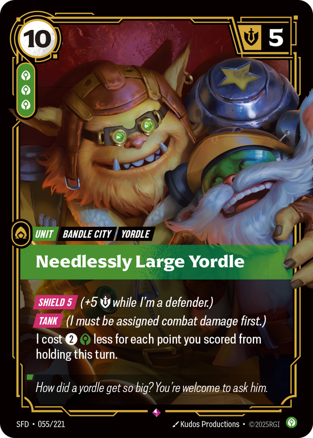 Riftbound Unit: Needlessly Large Yordle