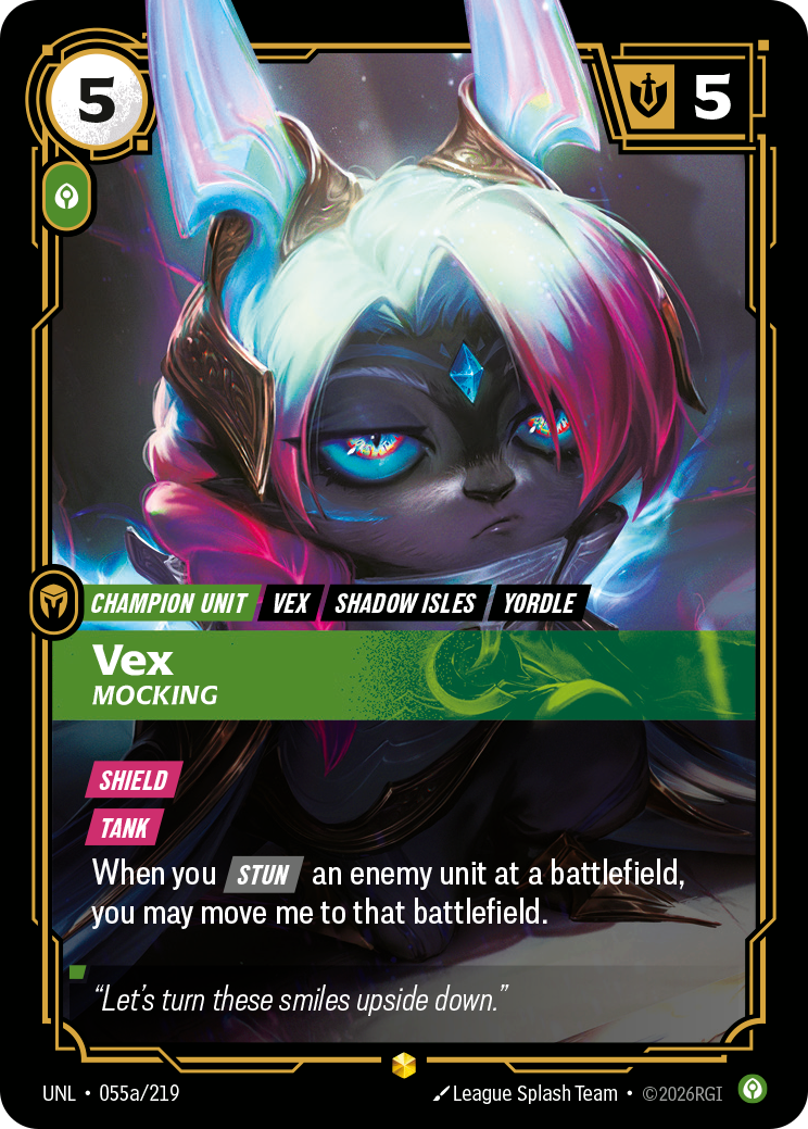 Riftbound Champion Unit: Vex