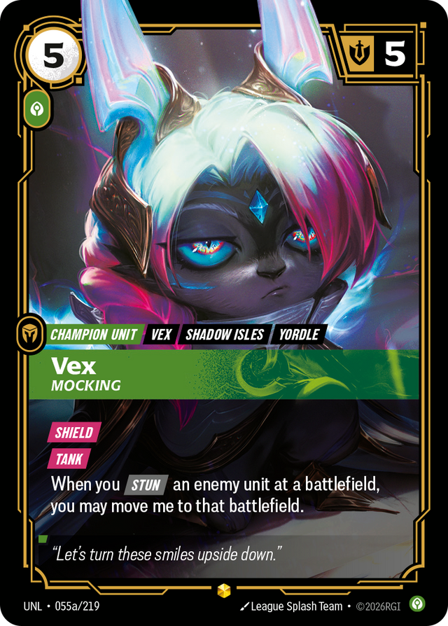 Riftbound Champion Unit: Vex