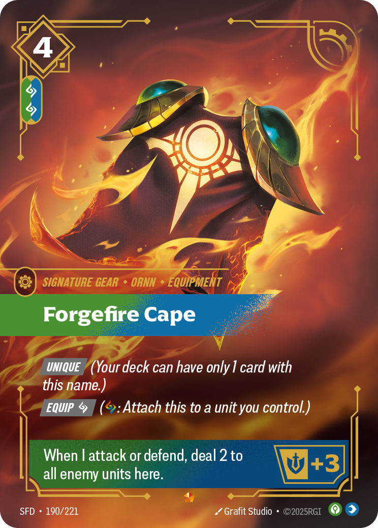 Riftbound Gear: Forgefire Cape