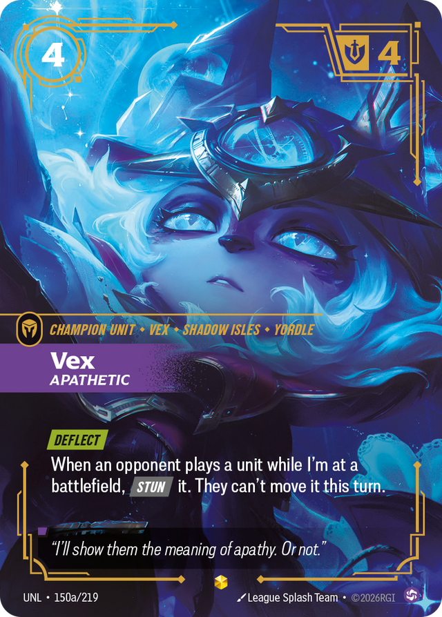 Riftbound Champion Unit: Vex