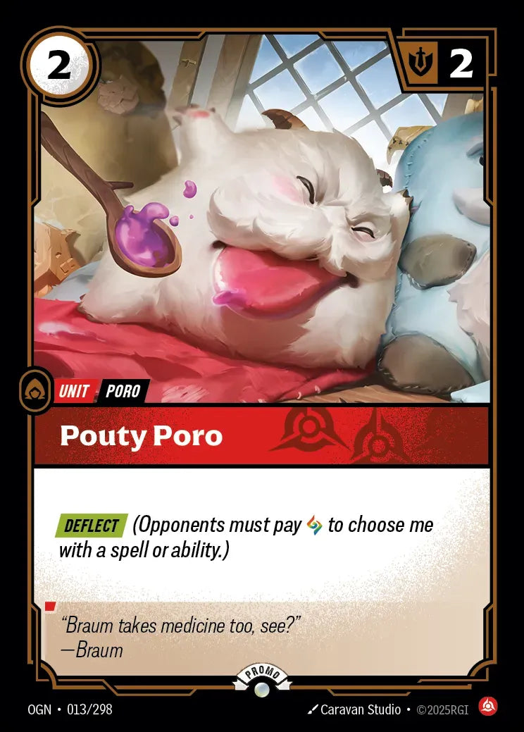 Riftbound promo: Pouty Poro