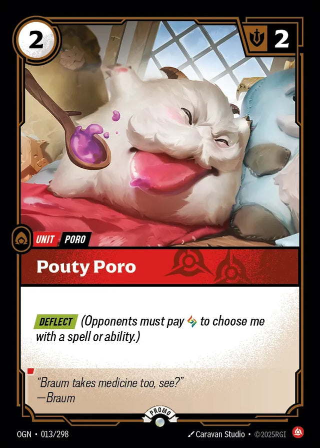 Riftbound promo: Pouty Poro