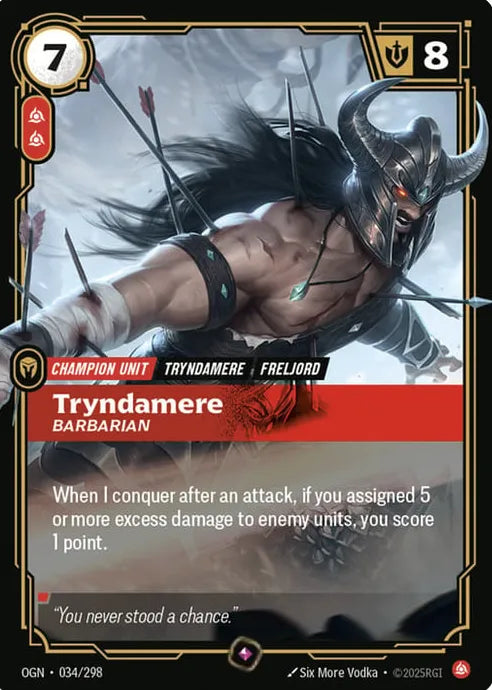 Riftbound promo: Tryndamere – Barbarian