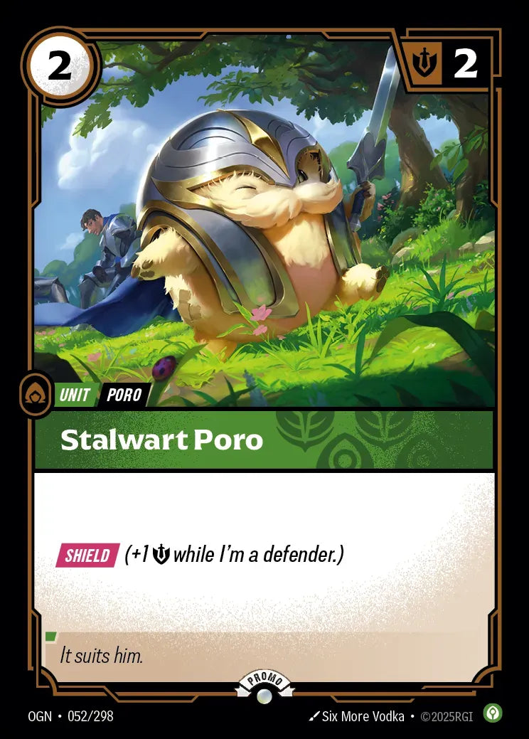 Riftbound promo: Stalwart Poro