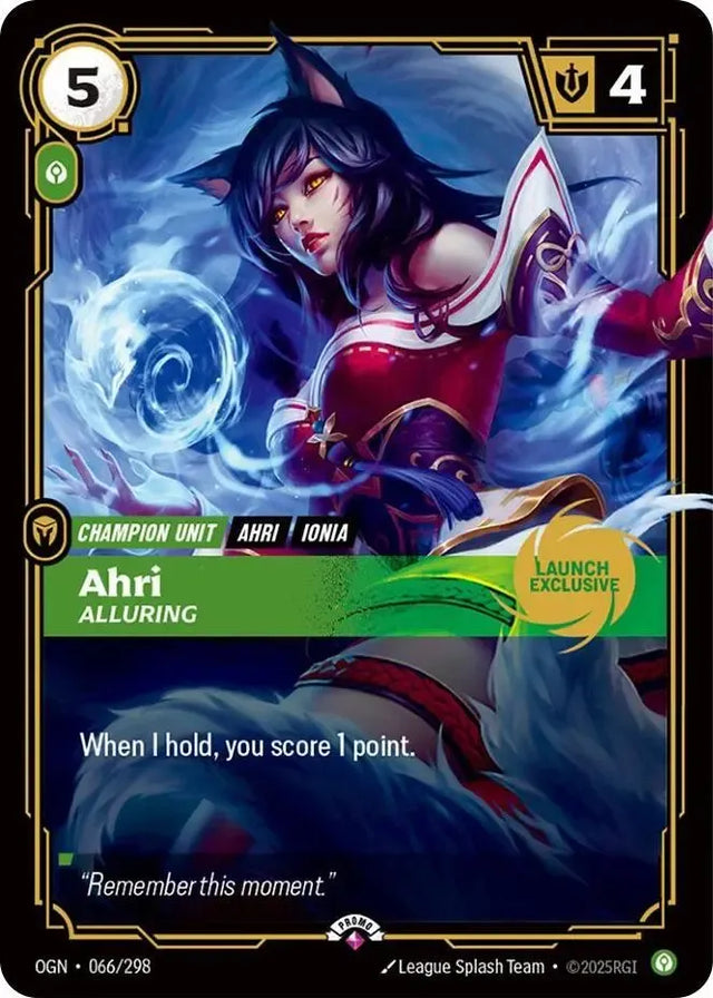 Riftbound promo: Ahri – Alluring