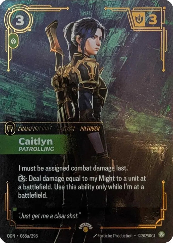 Riftbound promo: Caitlyn – Patrolling