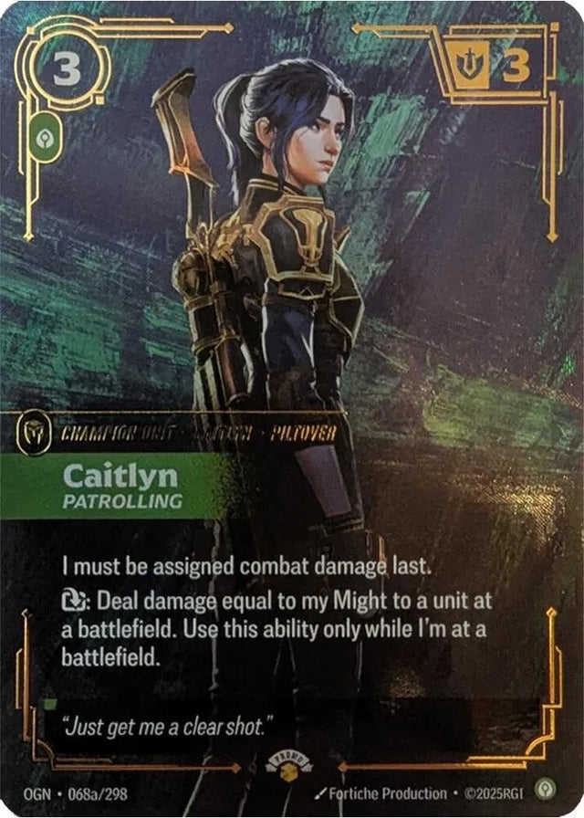 Riftbound promo: Caitlyn – Patrolling