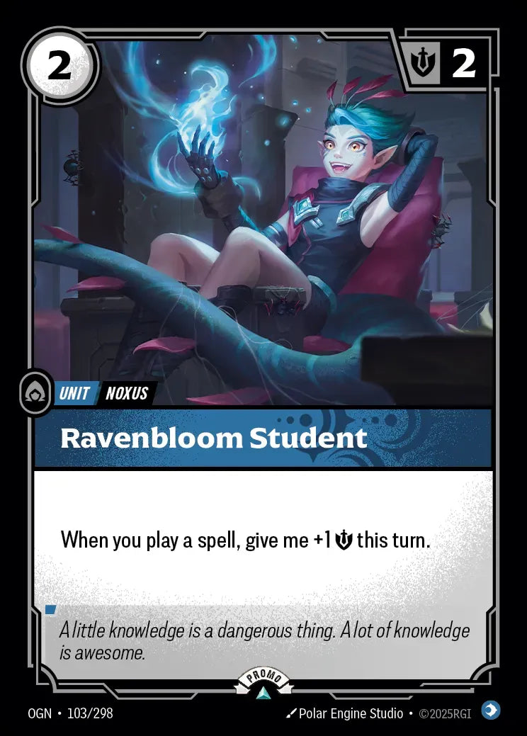 Riftbound promo: Ravenbloom Student