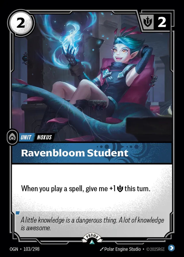 Riftbound promo: Ravenbloom Student