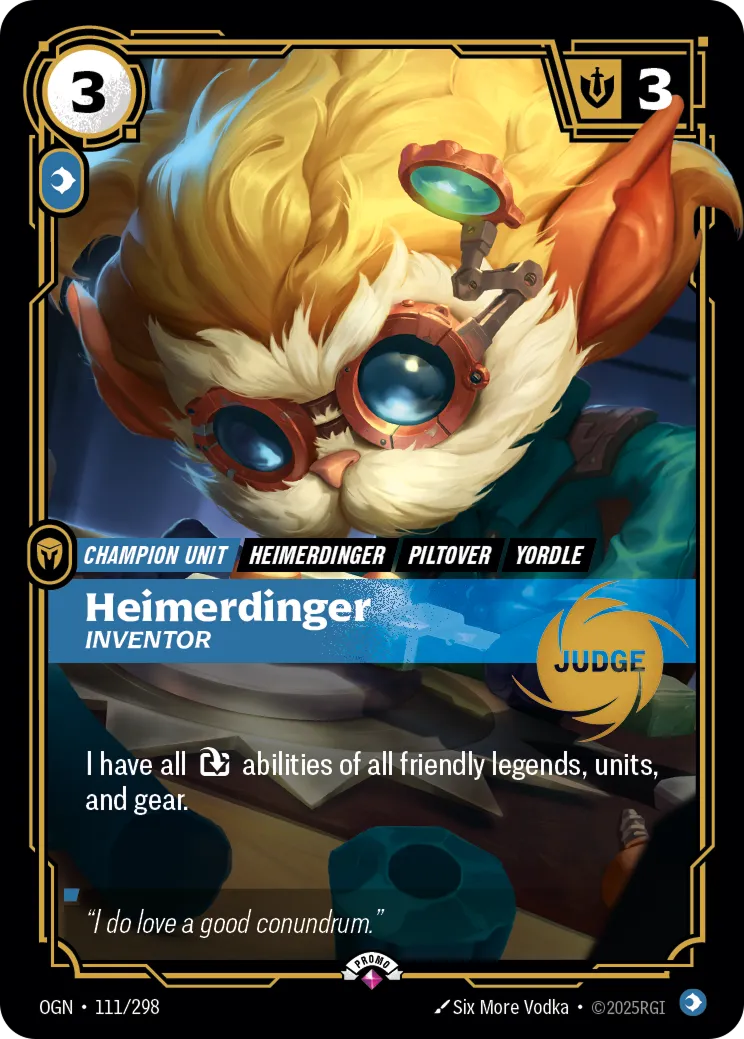 Riftbound Champion Unit: Heimerdinger – Inventor