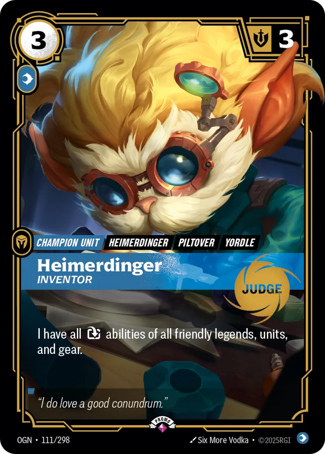 Riftbound Champion Unit: Heimerdinger – Inventor