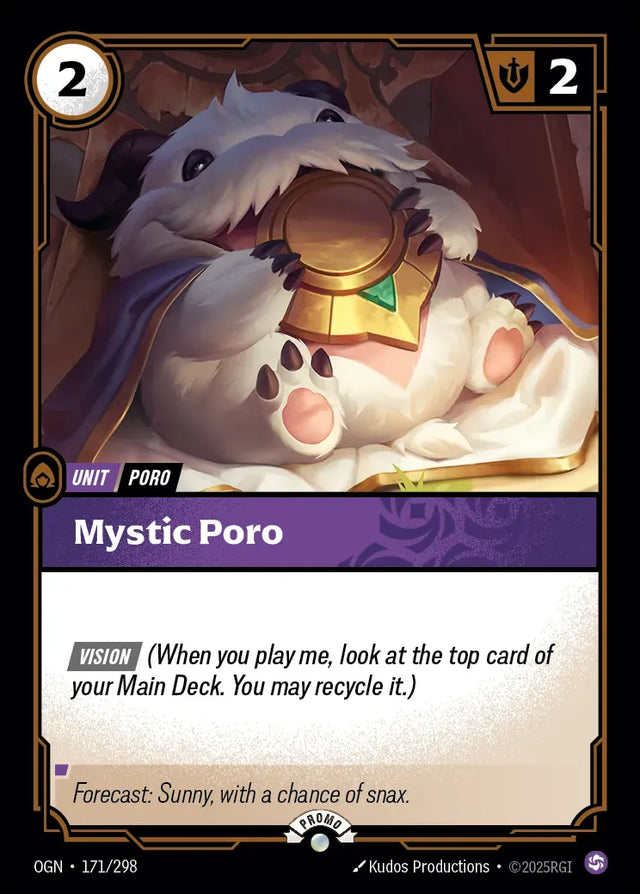 Riftbound promo: Mystic Poro