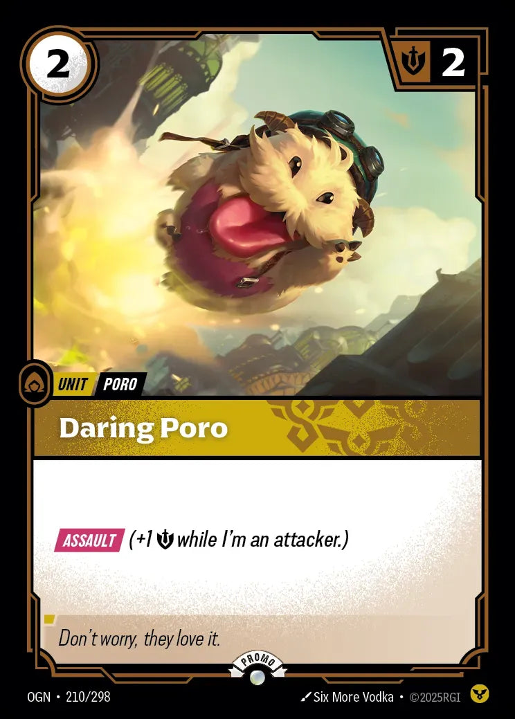 Riftbound promo: Daring Poro