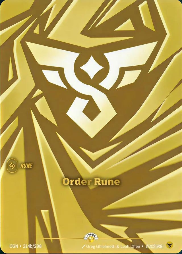 Riftbound promo: Order Rune