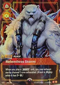 Riftbound promo: Volibear – Relentless Storm
