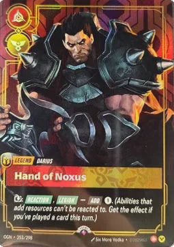 Riftbound promo: Darius – Hand of Noxus