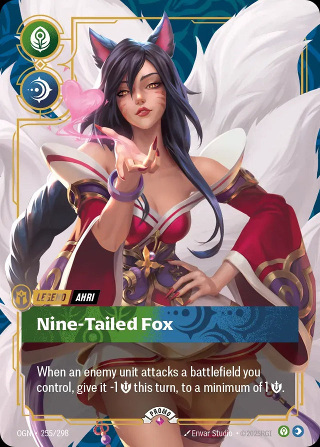 Riftbound promo: Ahri – Nine-Tailed Fox