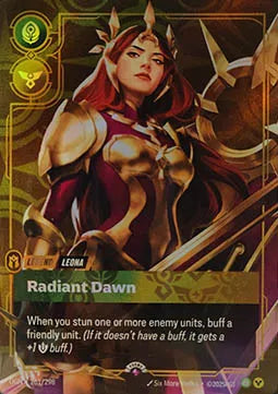 Riftbound promo: Leona – Radiant Dawn