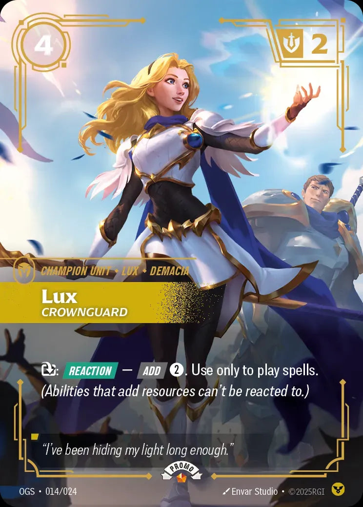 Riftbound promo: Lux – Crownguard