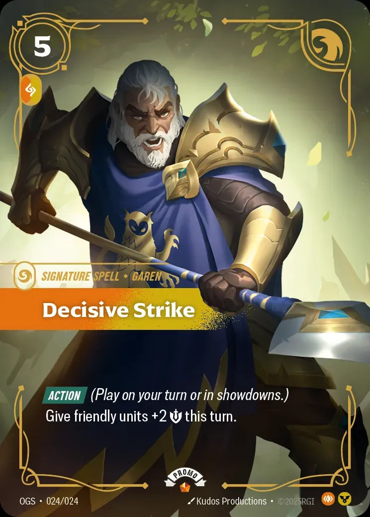 Riftbound promo: Decisive Strike