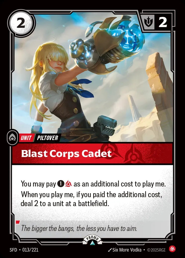 Riftbound promo: Blast Corps Cadet