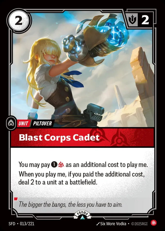 Riftbound promo: Blast Corps Cadet
