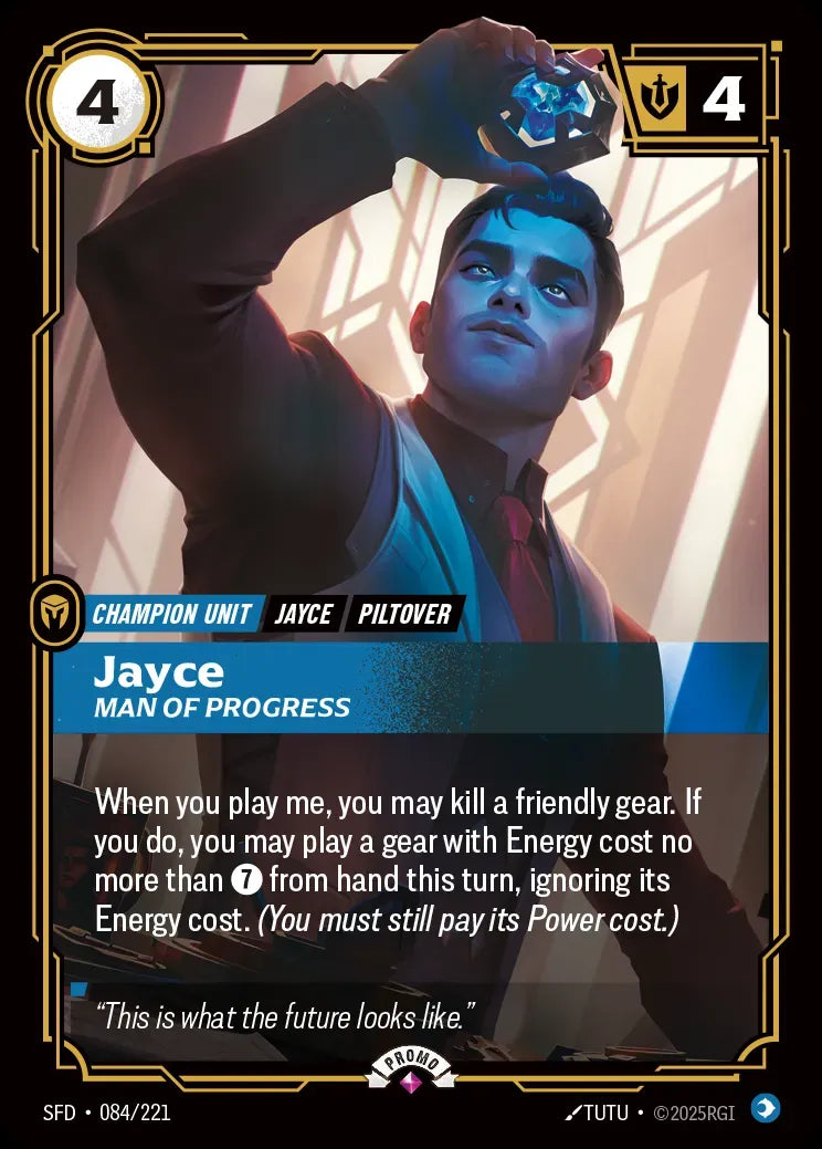 Riftbound promo: Jayce – Man of Progress