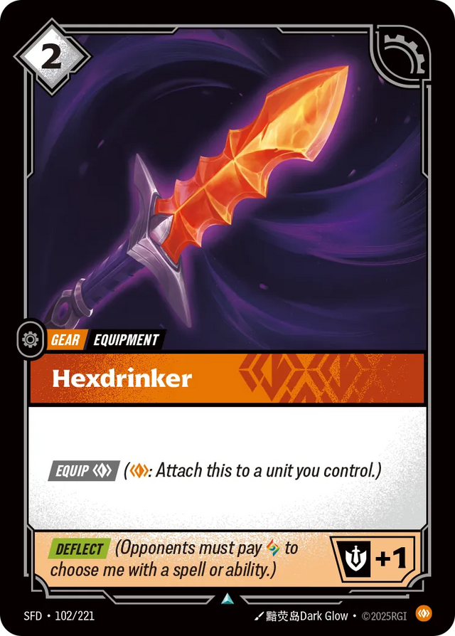 Riftbound card: Hexdrinker (SFD-102 Promo)