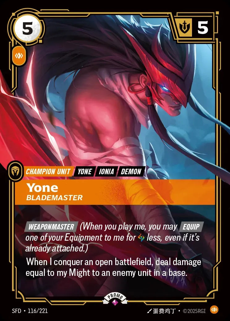 Riftbound promo: Yone – Blademaster