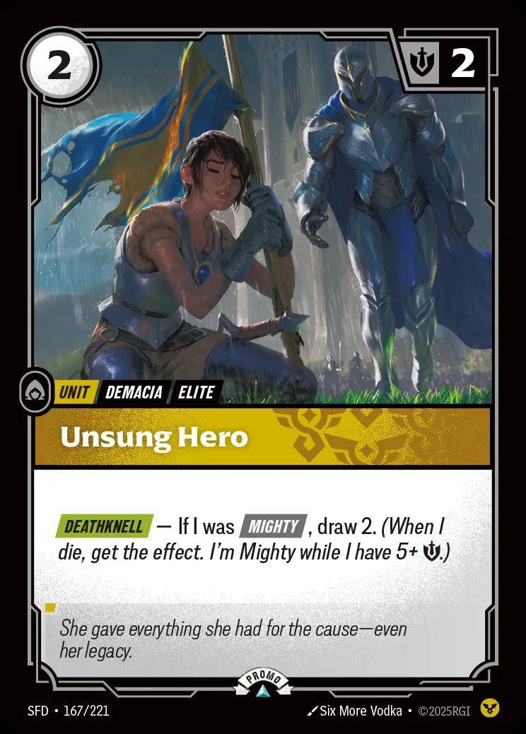 Riftbound promo: Unsung Hero
